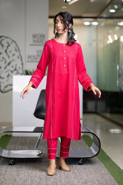 Eraj Hussain - Saturday Catchup Parties - Bright Pink - Stitched