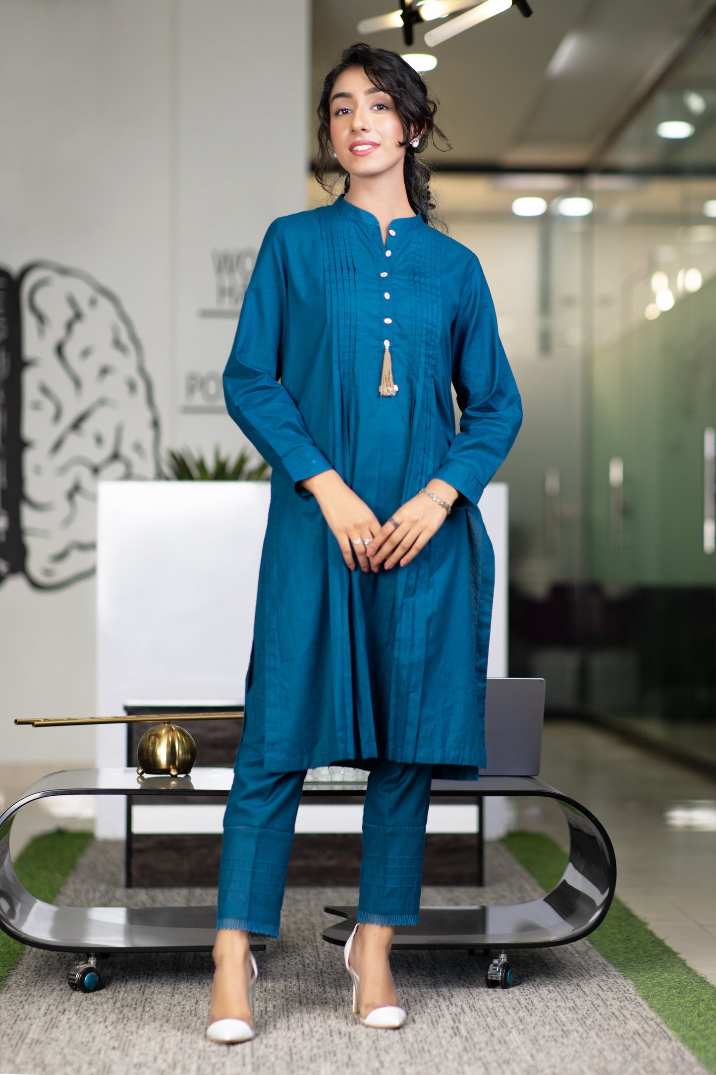 Eraj Hussain - Friday Blessings - Blue - Stitched