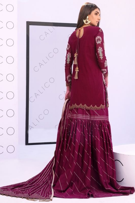 3 Pc Cotton Net Formal Suit