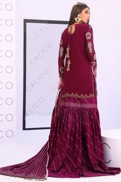 3 Pc Cotton Net Formal Suit