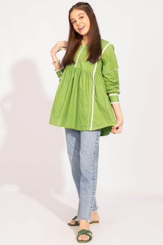 Printed Cambric Kurti