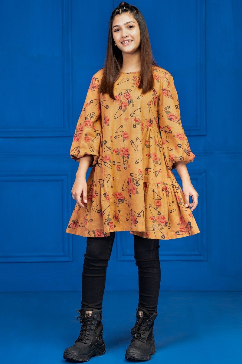 Printed Khaddar Kurti