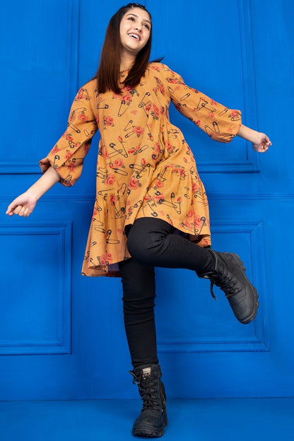Printed Khaddar Kurti