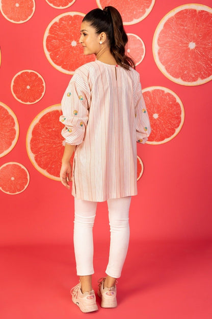 Dyed Embroidered Shirt