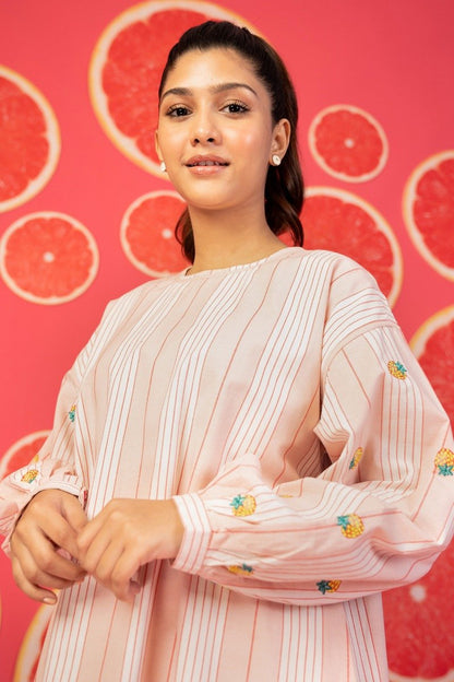 Dyed Embroidered Shirt
