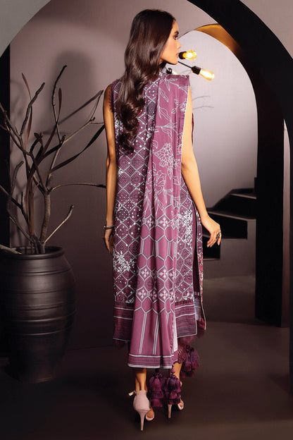 Alkaram - 3 Pc Printed Lawn Suit With Printed Dupatta