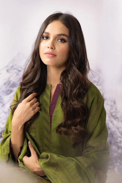 Alkaram - 3 Pc Printed Viscose Suit With Viscose Dupatta
