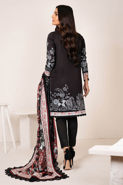 Alkaram - 3 Pc Printed Lawn Suit With Printed Dupatta