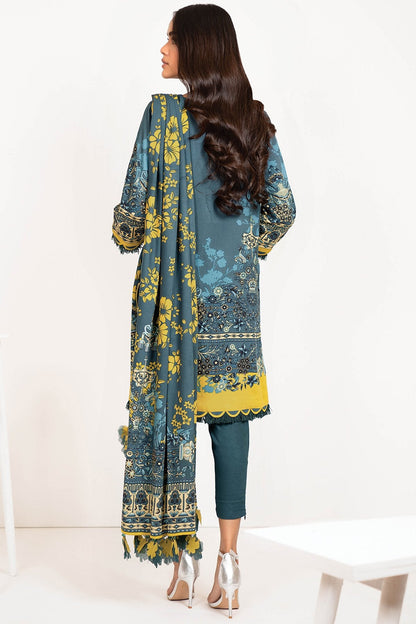 Alkaram - 3 Pc Printed Lawn Suit With Printed Dupatta