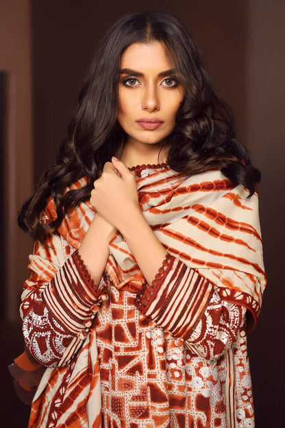 Alkaram - Two Piece Printed Plain Viscose Suit With Printed Plain Viscose Dupatta