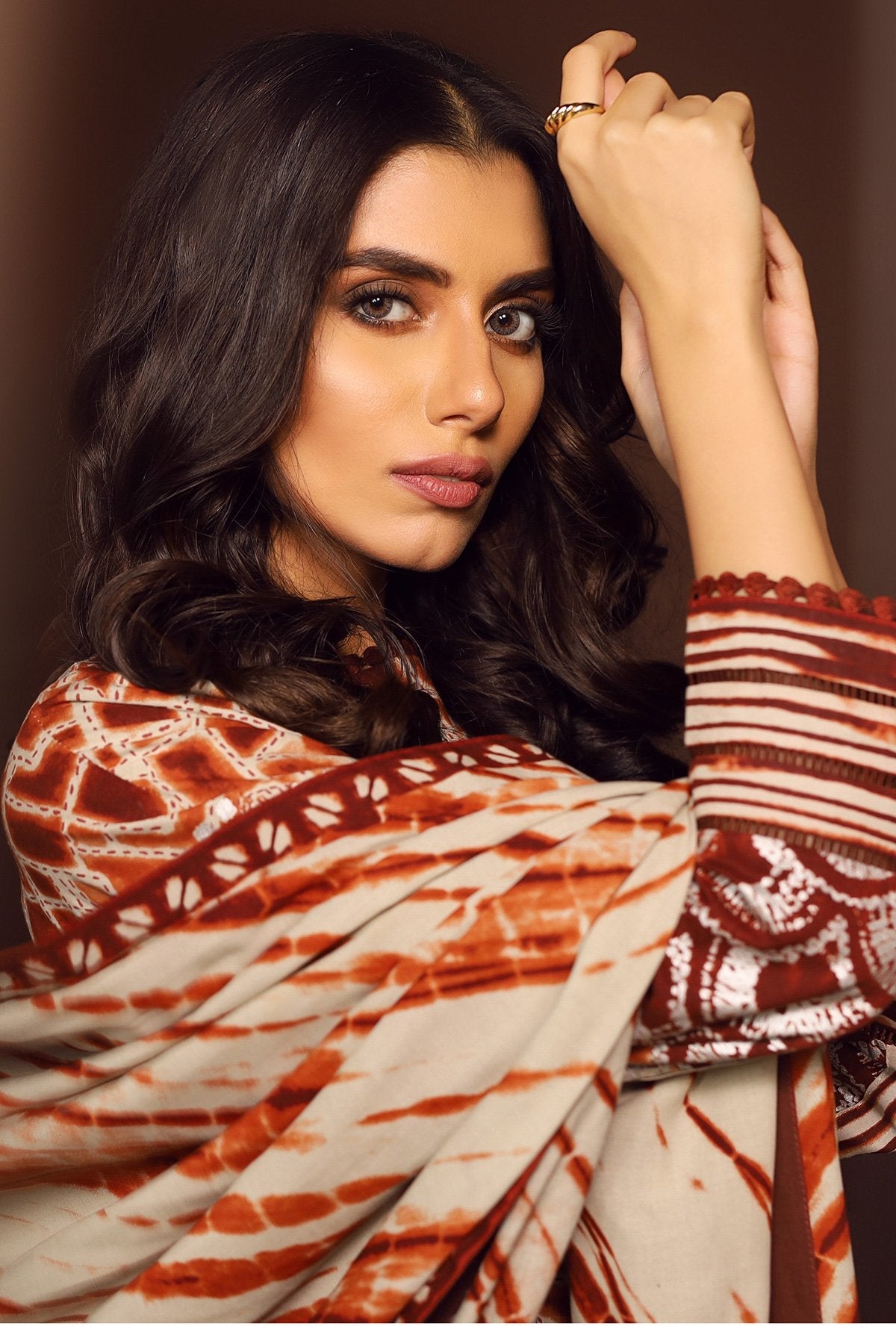 Alkaram - Two Piece Printed Plain Viscose Suit With Printed Plain Viscose Dupatta
