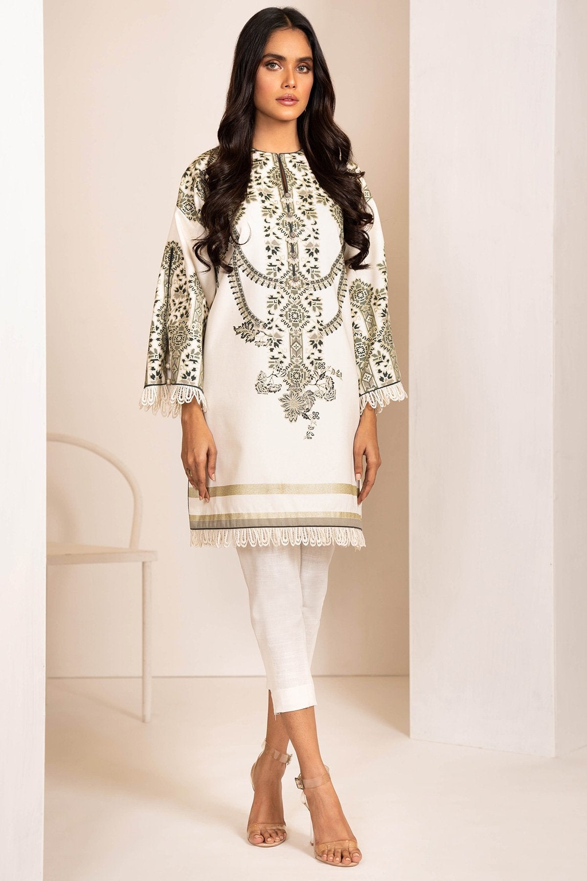 Alkaram - One Piece Printed Denim Shirt