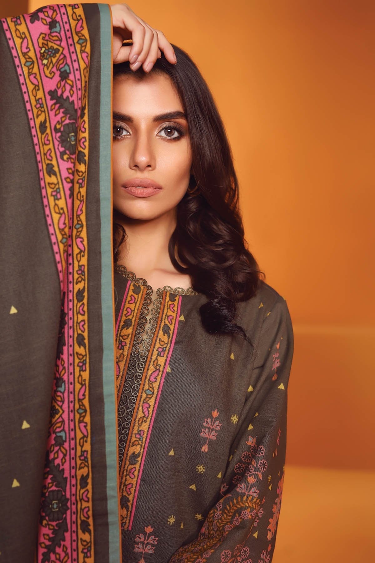 Alkaram - 3 Pc Printed Lawn Suit With Printed Dupatta