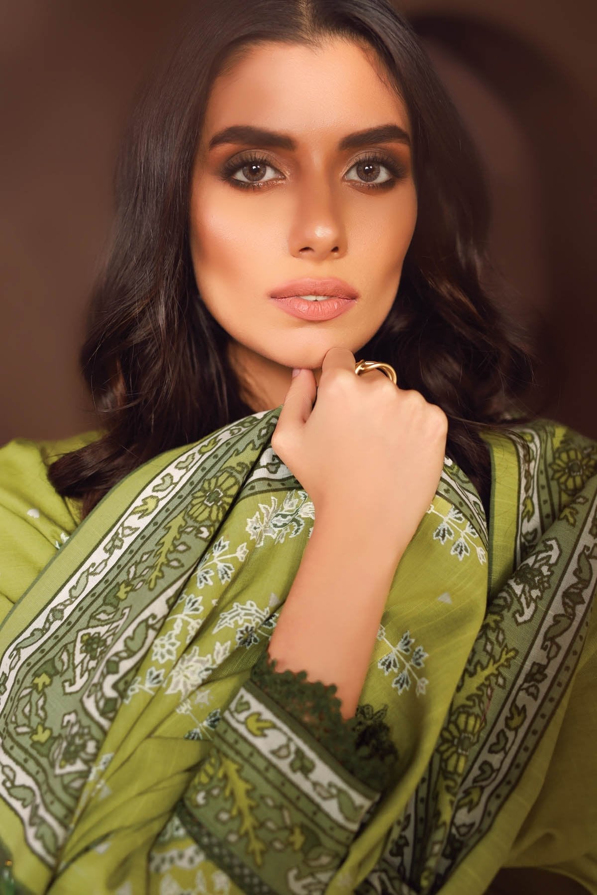 Alkaram - 3 Pc Printed Lawn Suit With Printed Dupatta