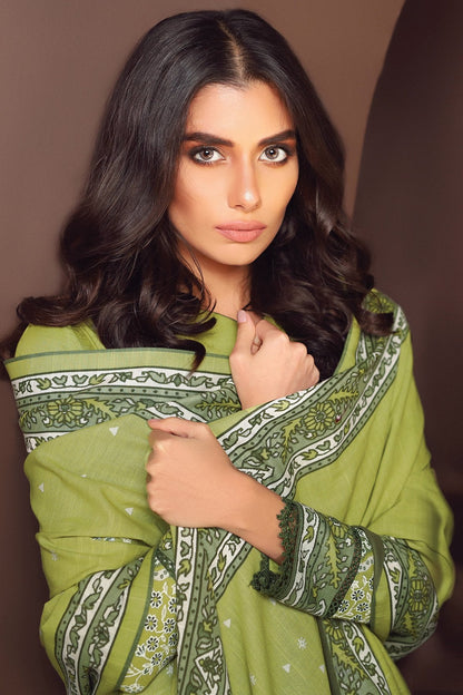 Alkaram - 3 Pc Printed Lawn Suit With Printed Dupatta