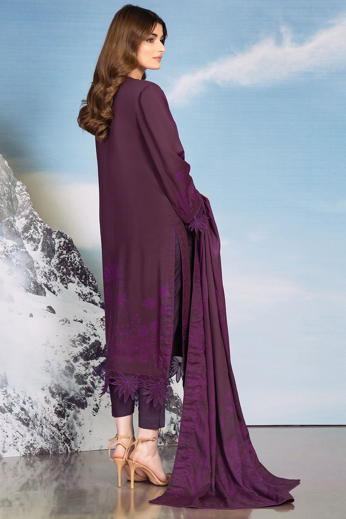 Alkaram - 2 Pc Printed Viscose Suit With Viscose Dupatta