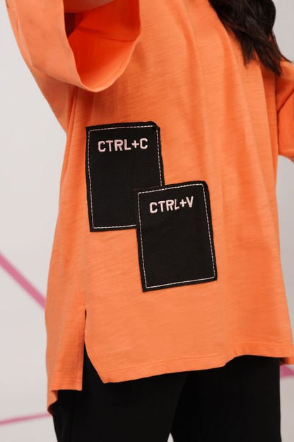 Cotton Slub Jersey Long Shirt