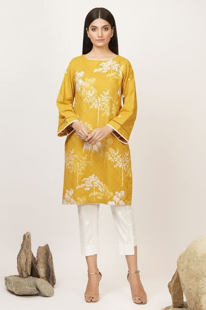 Dyed Embroidered Dobby Kurti