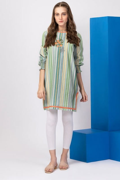 Printed Embroidered Lawn Kurti