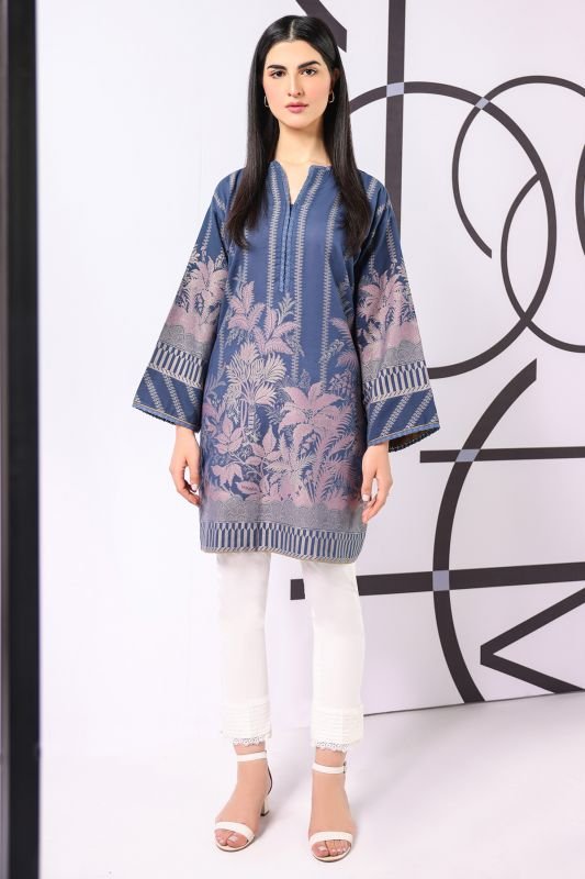 Dyed Jacquard Kurti