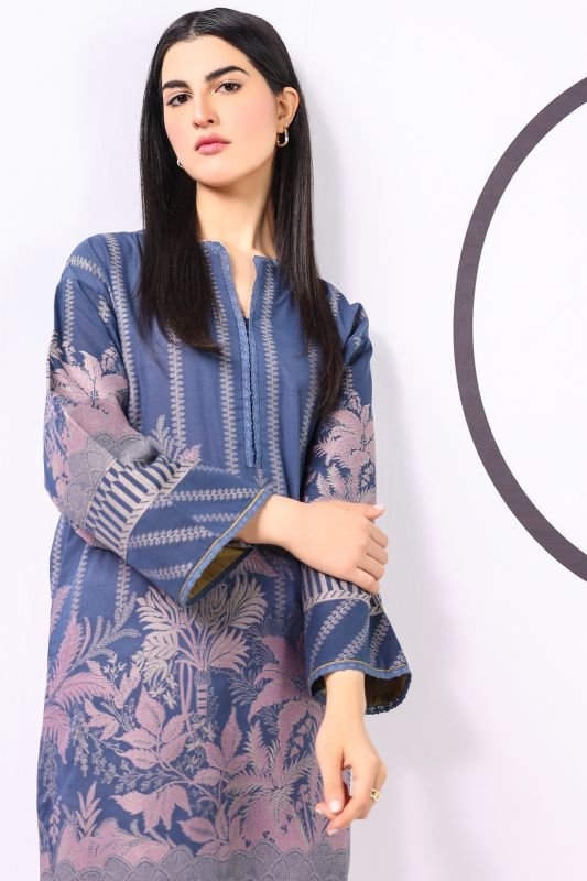 Dyed Jacquard Kurti