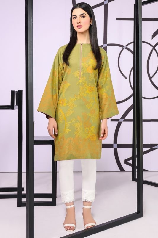 Dyed Jacquard Kurti