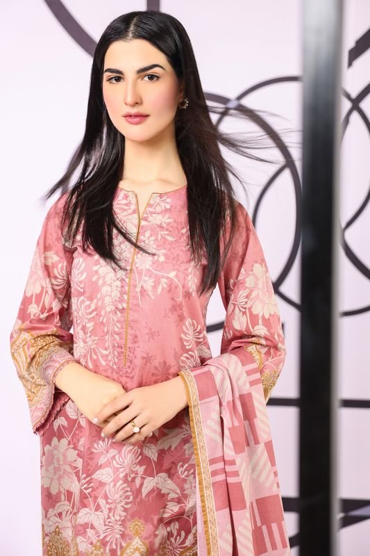 3 Pc Printed Lawn Suit