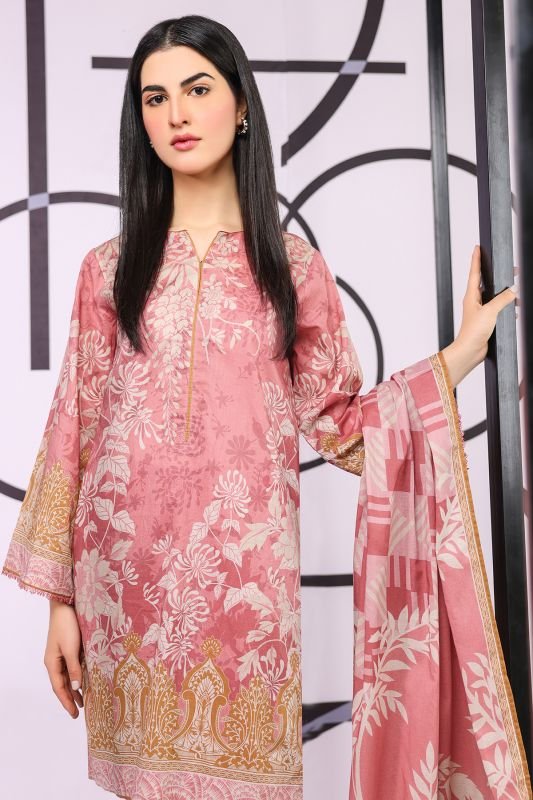 3 Pc Printed Lawn Suit