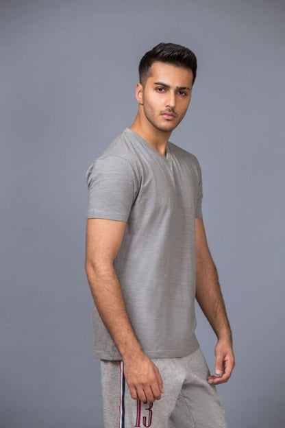 Half Sleeve V-Neck Cotton Top