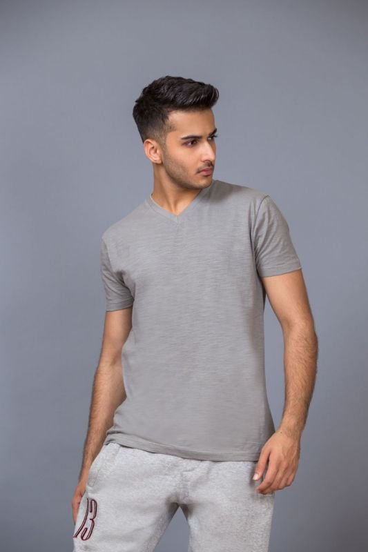 Half Sleeve V-Neck Cotton Top