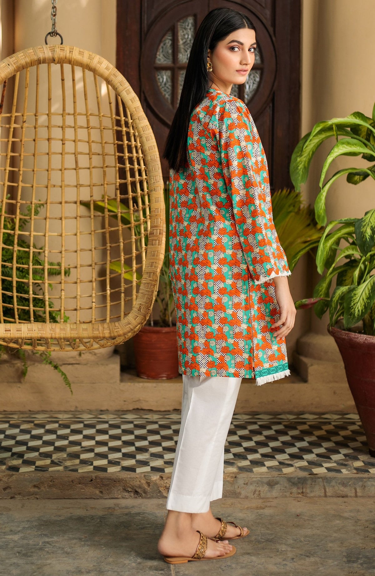 Orient - Unstitched 1 Piece Printed Lawn Shirt
