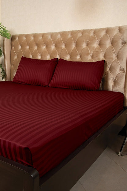 Alkaram - Dyed Satin Luxury Bedsheet Set T-300