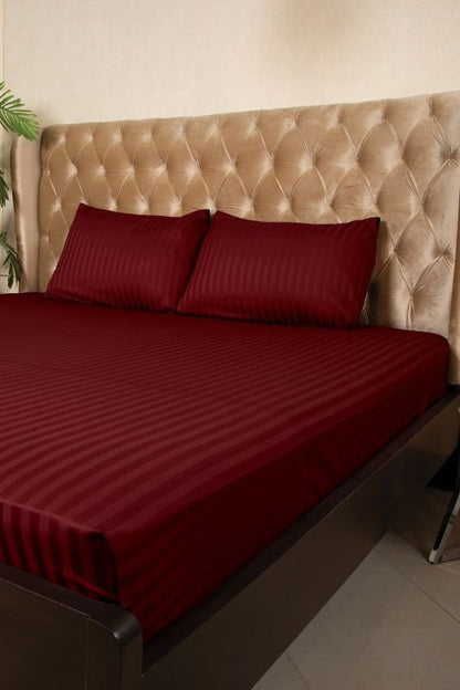 Alkaram - Dyed Satin Luxury Bedsheet Set T-300