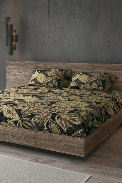 Alkaram - Printed Satin Luxury Bedsheet Set T-300