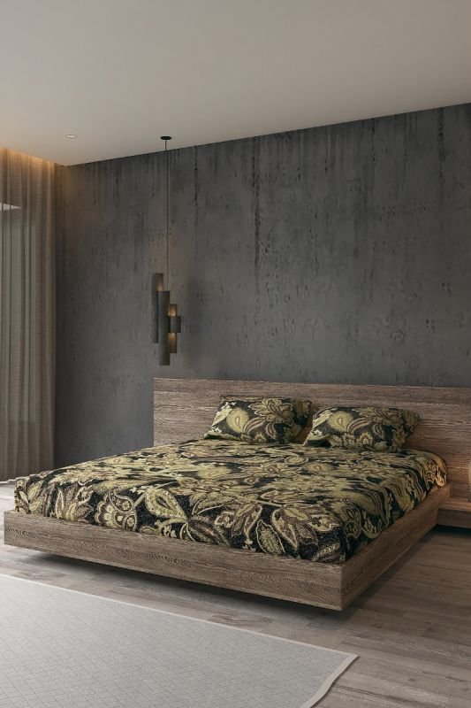 Alkaram - Printed Satin Luxury Bedsheet Set T-300