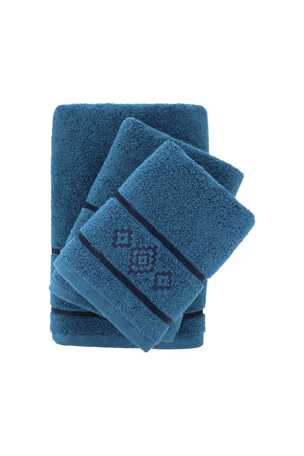Alkaram - 3 Pc Embroidered Towel Set