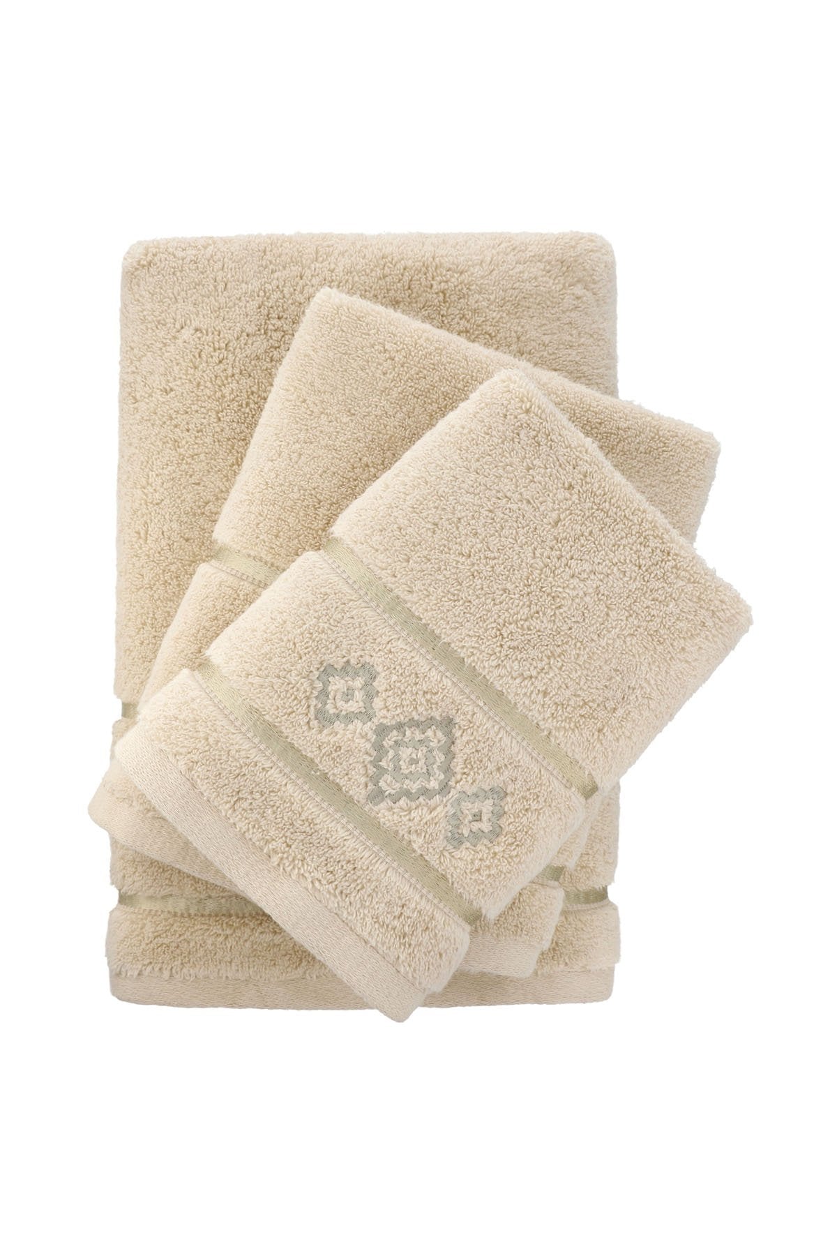 Alkaram - 3 Pc Embroidered Towel Set