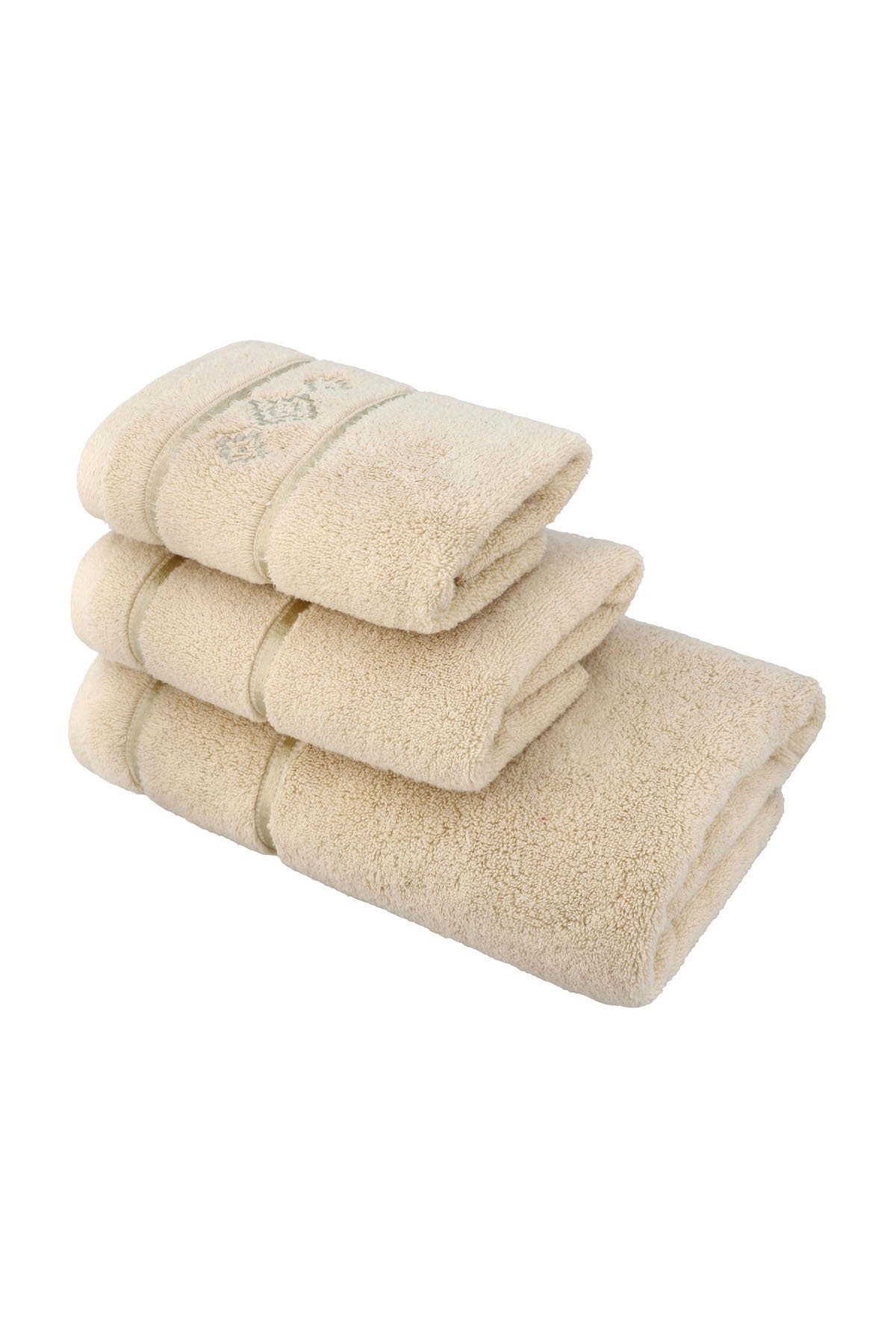 Alkaram - 3 Pc Embroidered Towel Set