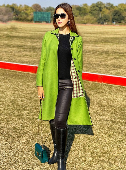 Chaos - ENVY- Green Wool Long Coat