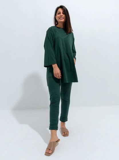 Beechtree - Green Jersey Coord Set