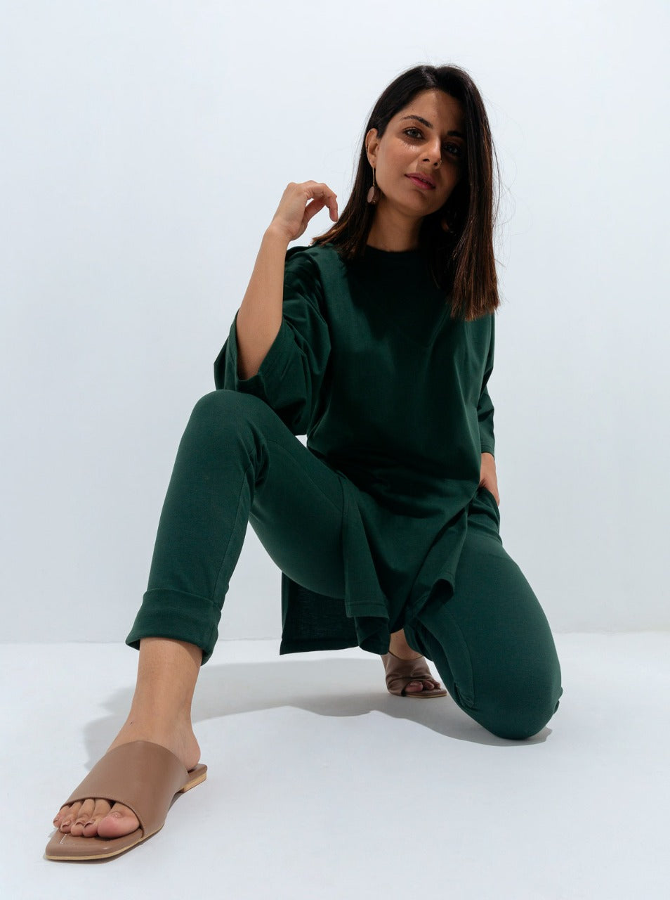 Beechtree - Green Jersey Coord Set