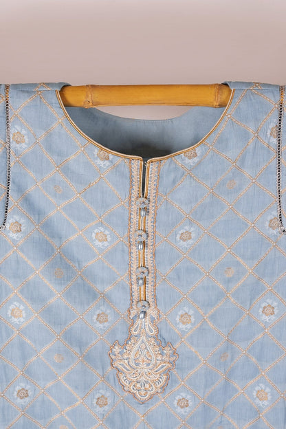 Alkaram - Three Piece Jacquard Embroidered Suit With Jacquard Dupatta