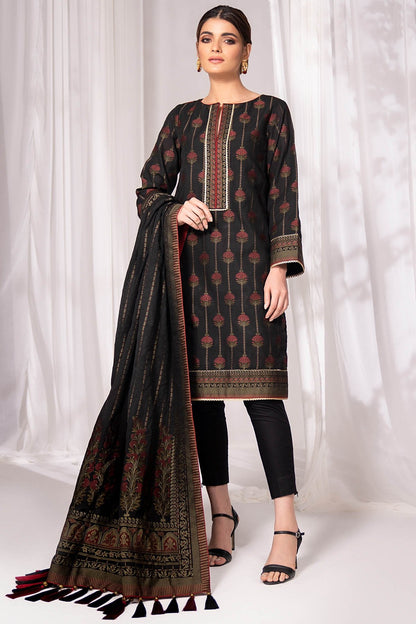 Alkaram - Three Piece Jacquard Suit with Jacquard Dupatta