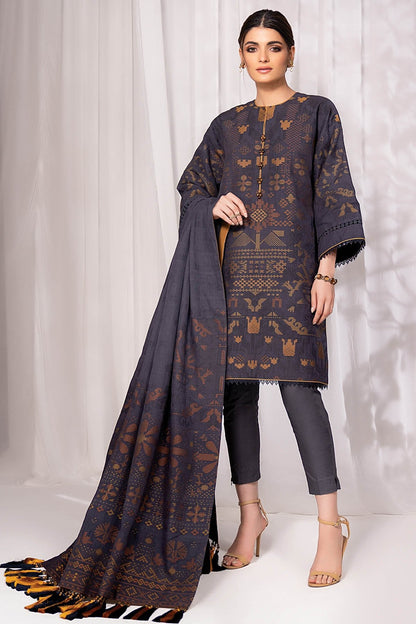 Alkaram - Three Piece Jacquard Suit with Jacquard Dupatta