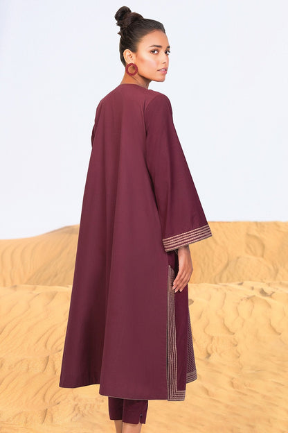 Alkaram - 2 Pc Embroidered Suit With Cambric Trouser