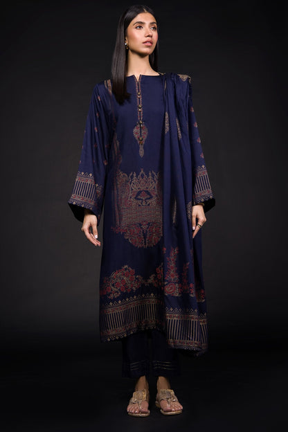 3 Pc Printed Jacquard Outfit