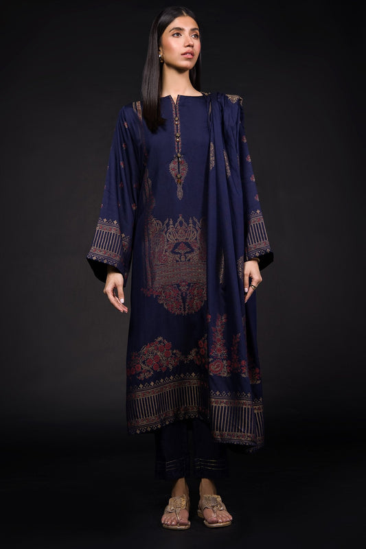 3 Pc Printed Jacquard Outfit