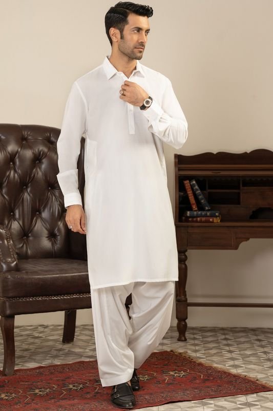 Dyed Blended Shalwar Kameez