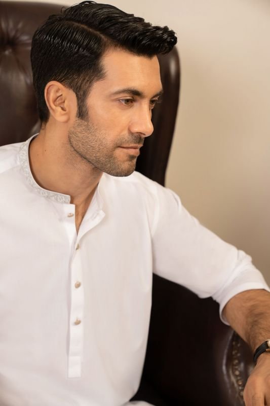 Dyed Embroidered Blended Shalwar Kameez