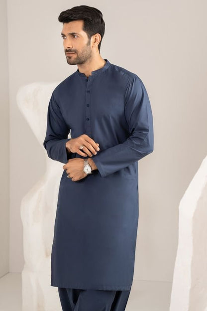Dyed Embroidered Cotton Shalwar Kameez
